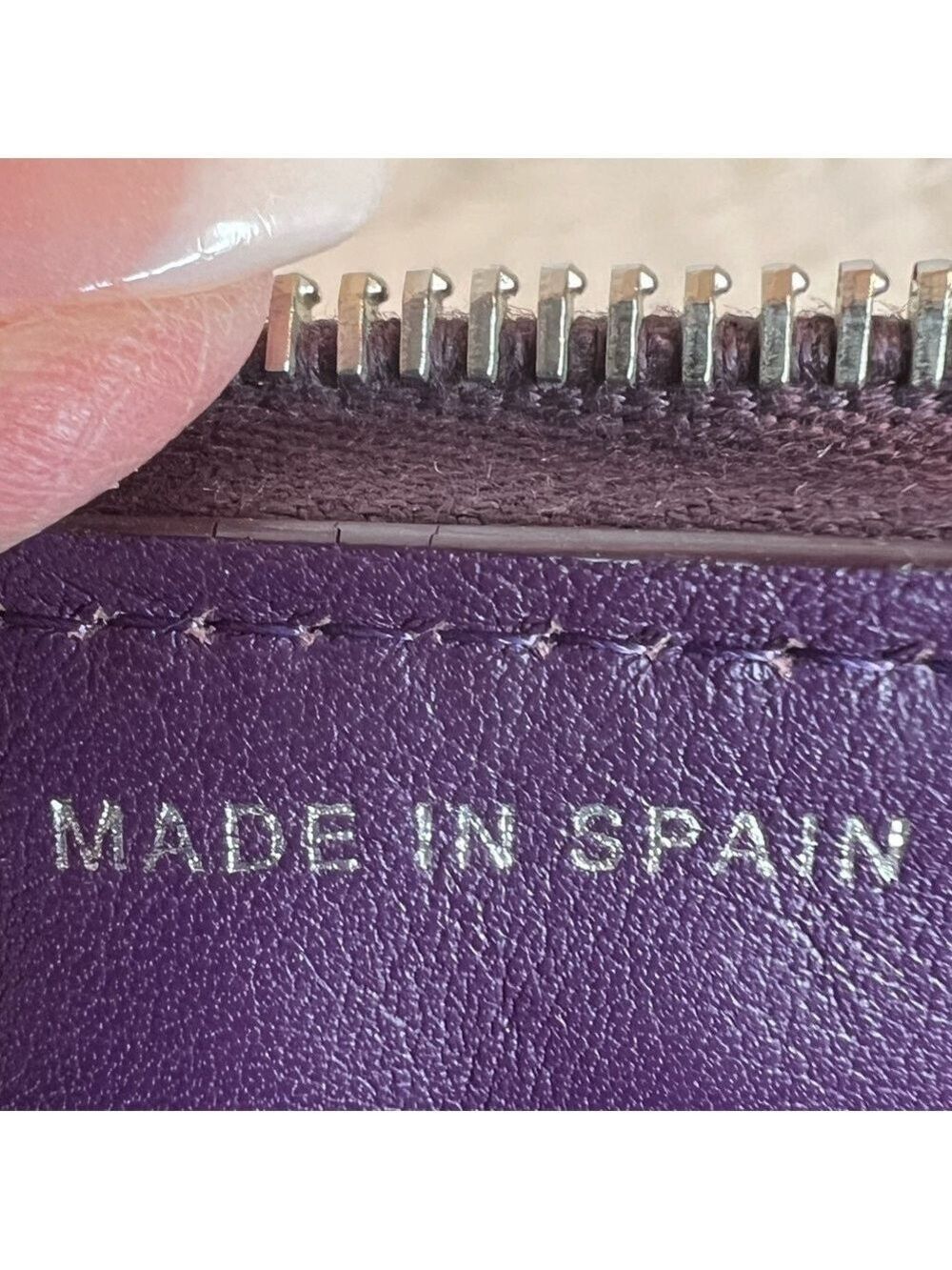 ❤️CHANEL PATENT QUILTED BRILLIANT ZIP-AROUND WALLET PURPLE - Picture 12 of 15